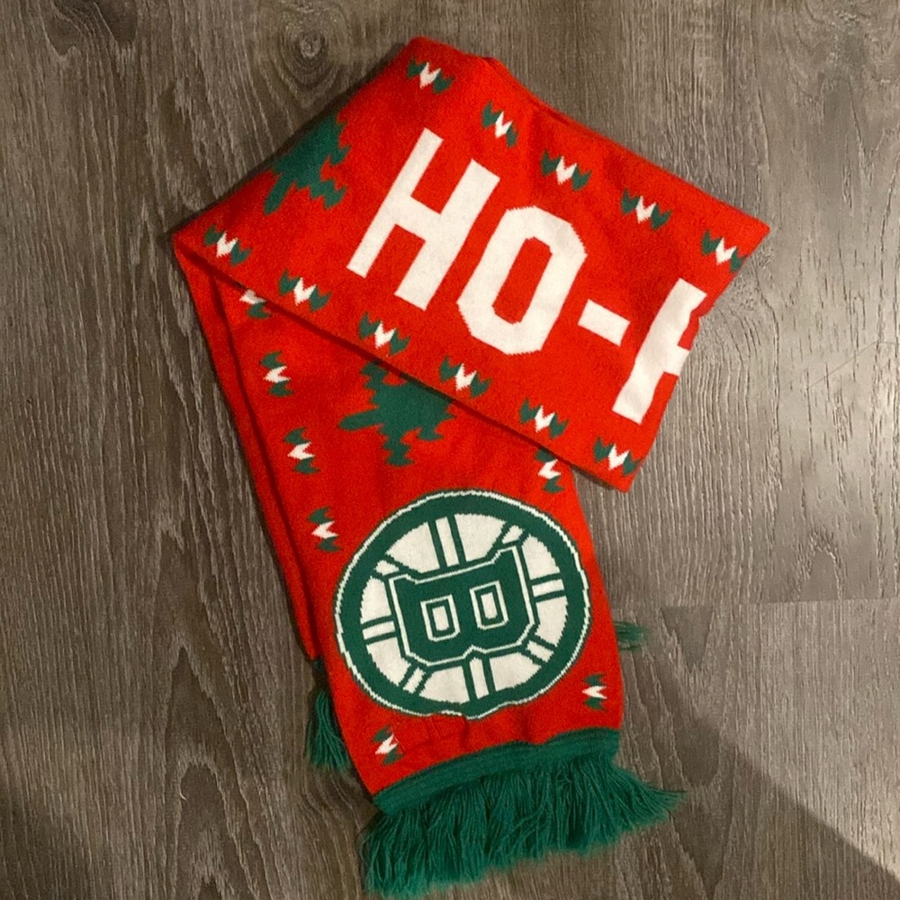 Boston Bruins Holiday Scarf